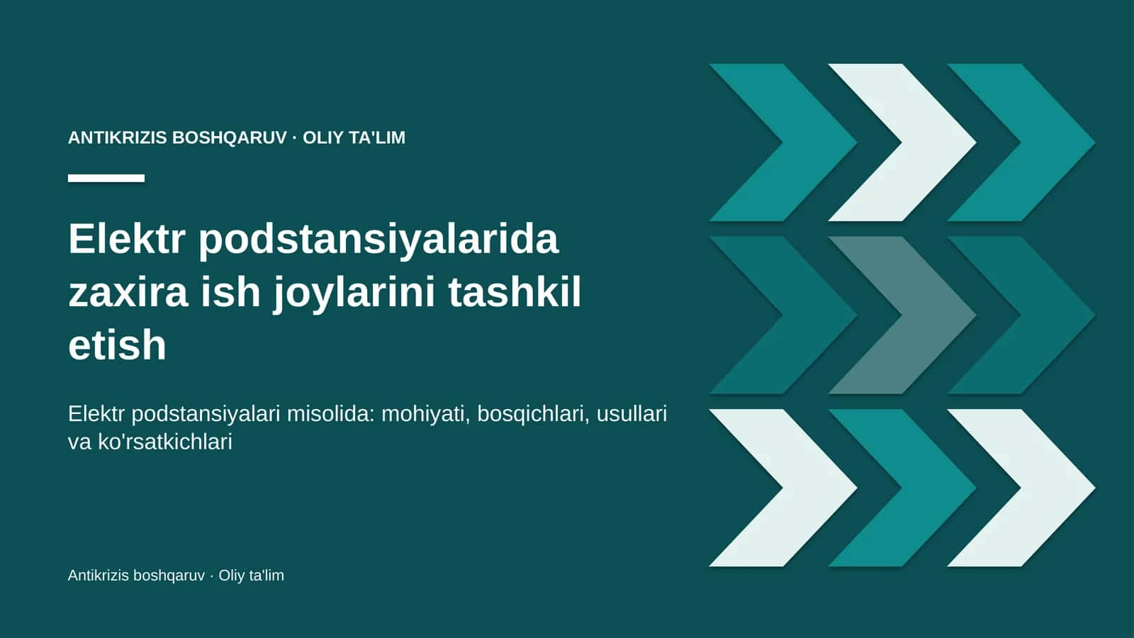 elektr podstansiyalarida zaxira ish joylarini tashkil etish 8223