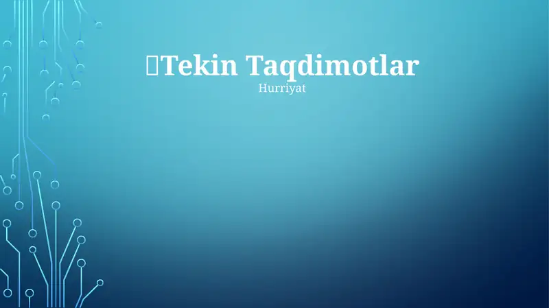 Bepul Taqdimotlar