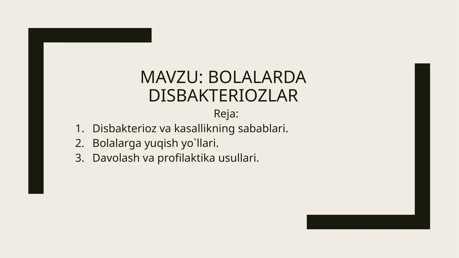 bolalarda disbakteriozlar