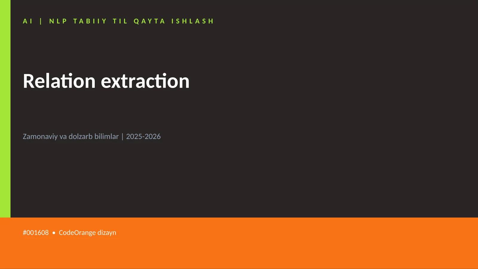 Relation extraction