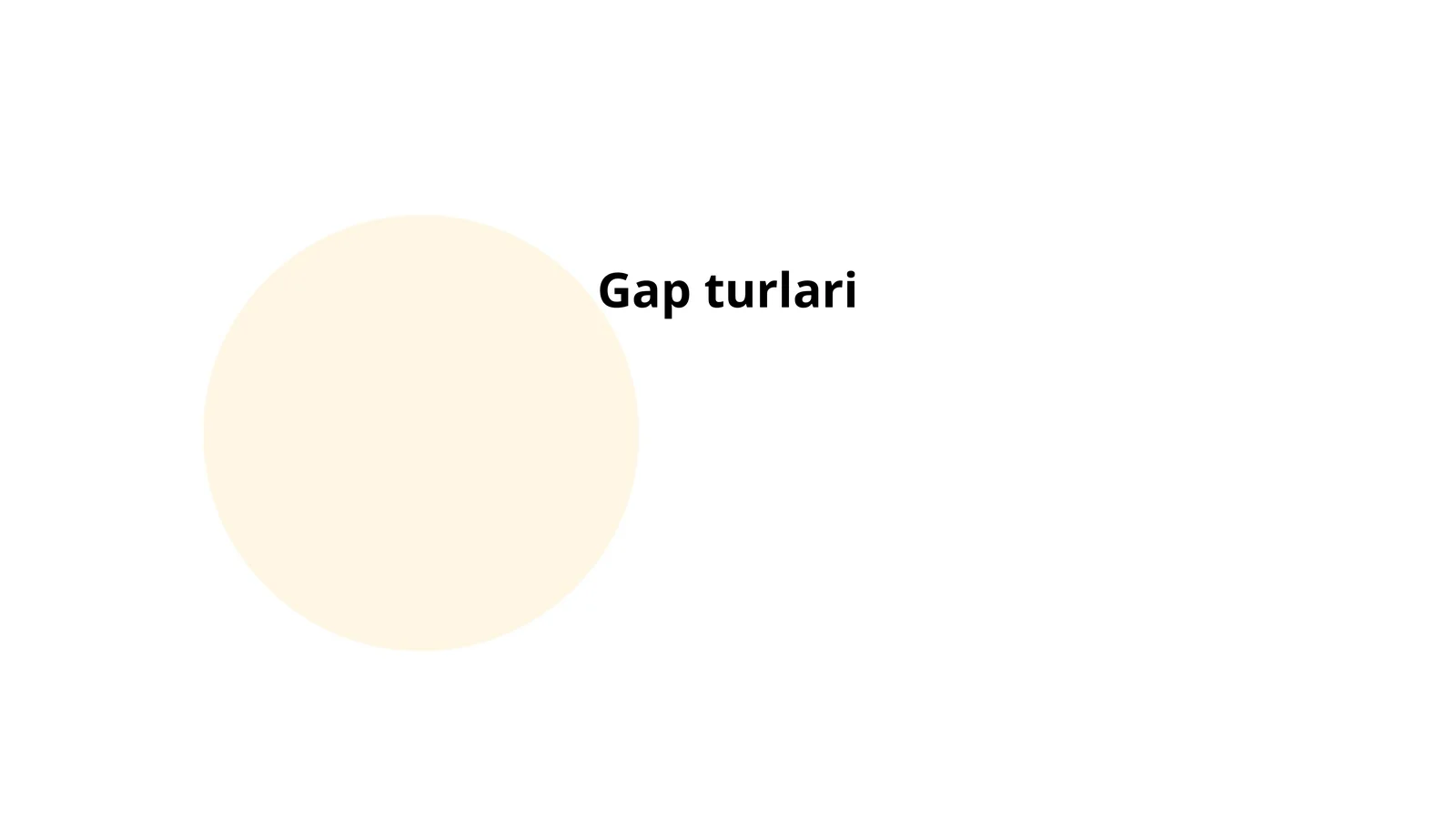 Og'zaki gap turlari