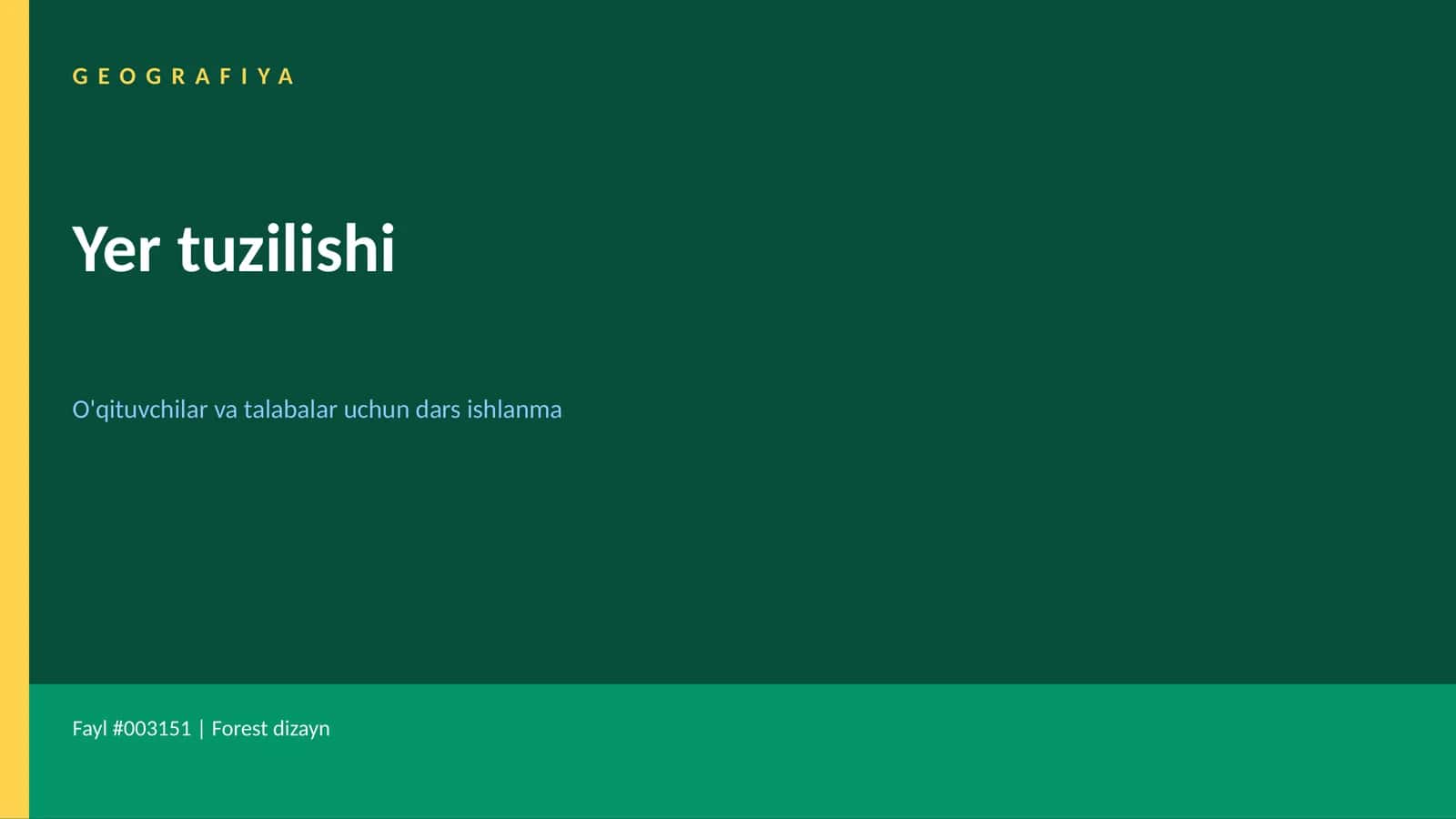 Yer tuzilishi