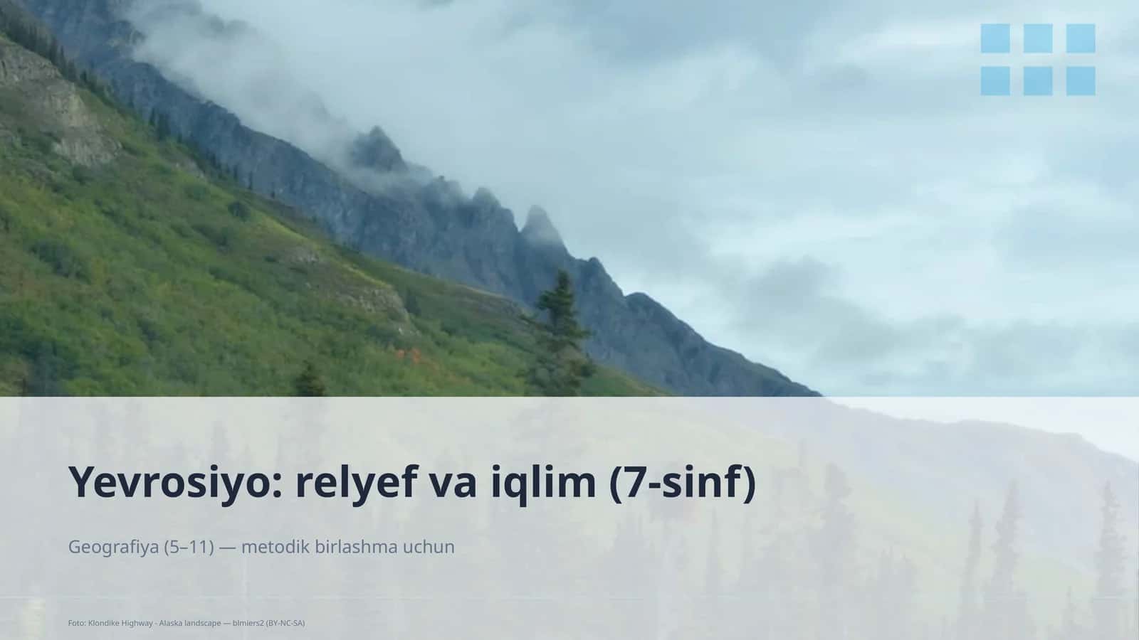 Yevrosiyo: relyef va iqlim (7-sinf)