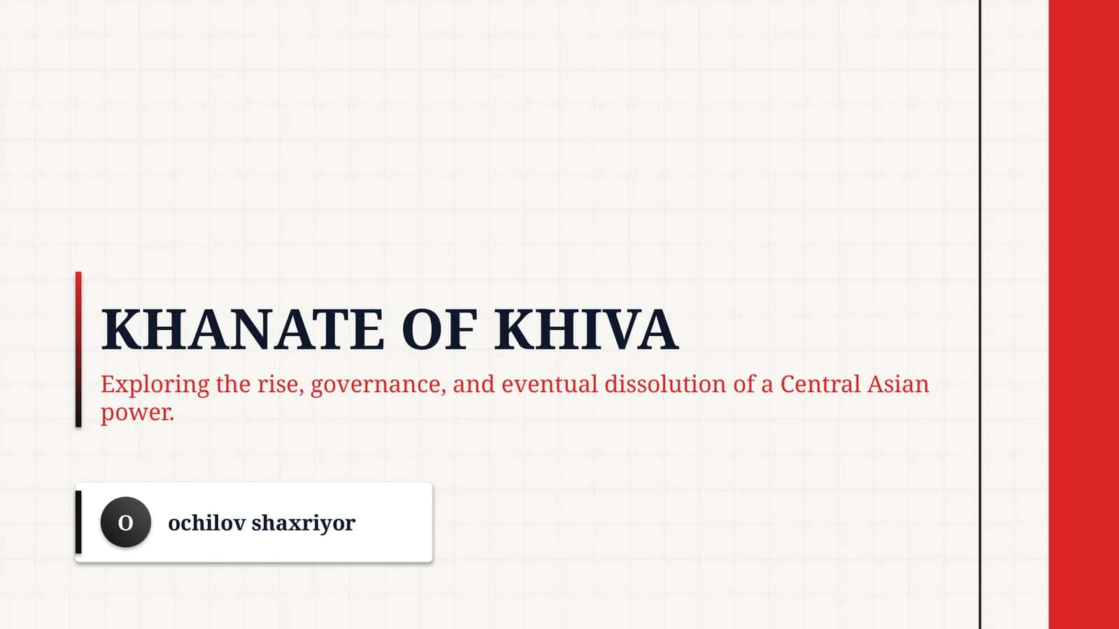 Khanate of khiva