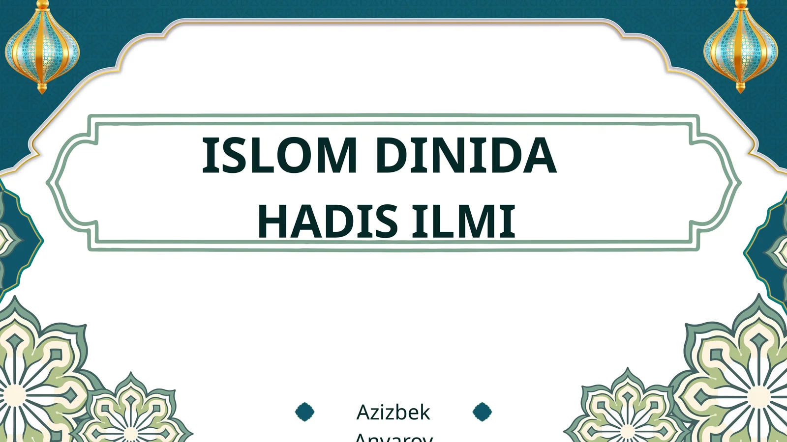 HADIS ILMI
