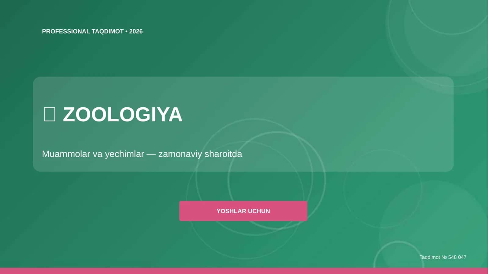 Zoologiya taqdimoti
