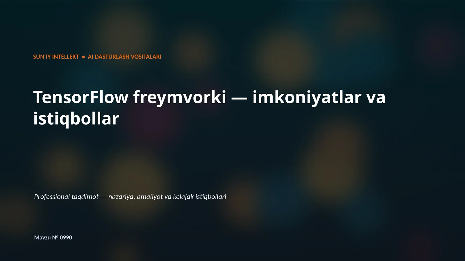 TensorFlow freymvorki