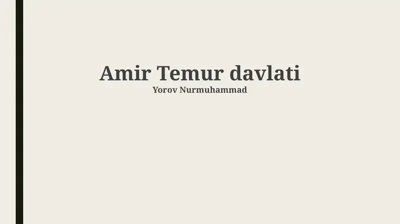Amir Temur davlati