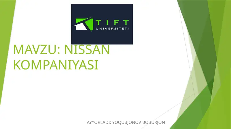 NISSAN KOMPANIYASI