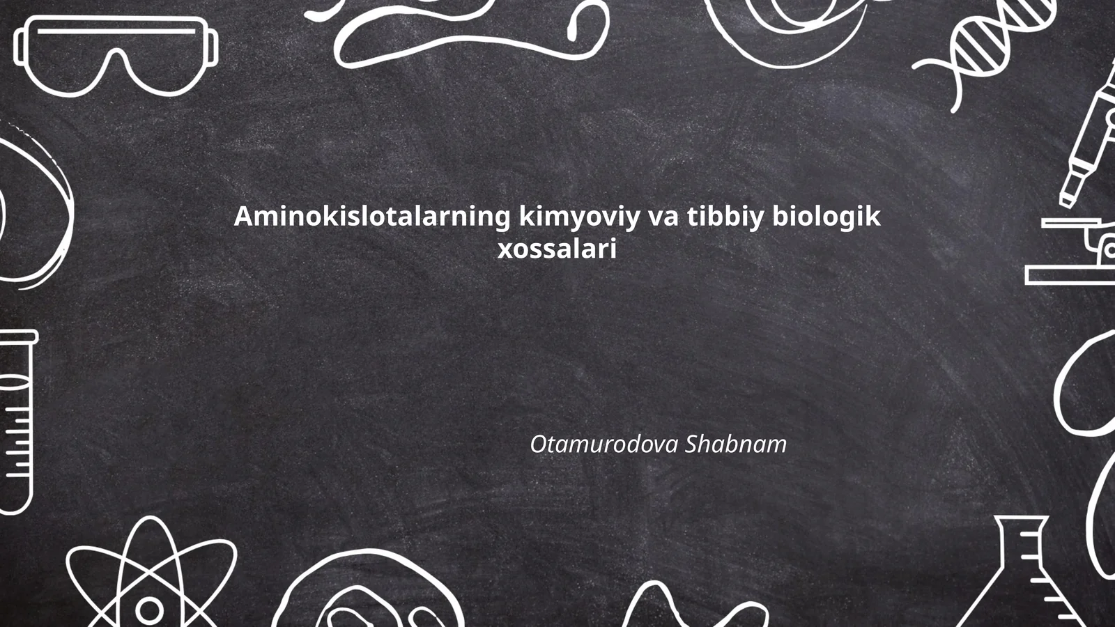 Aminokislotalarning kimyoviy va tibbiy biologik xossalari