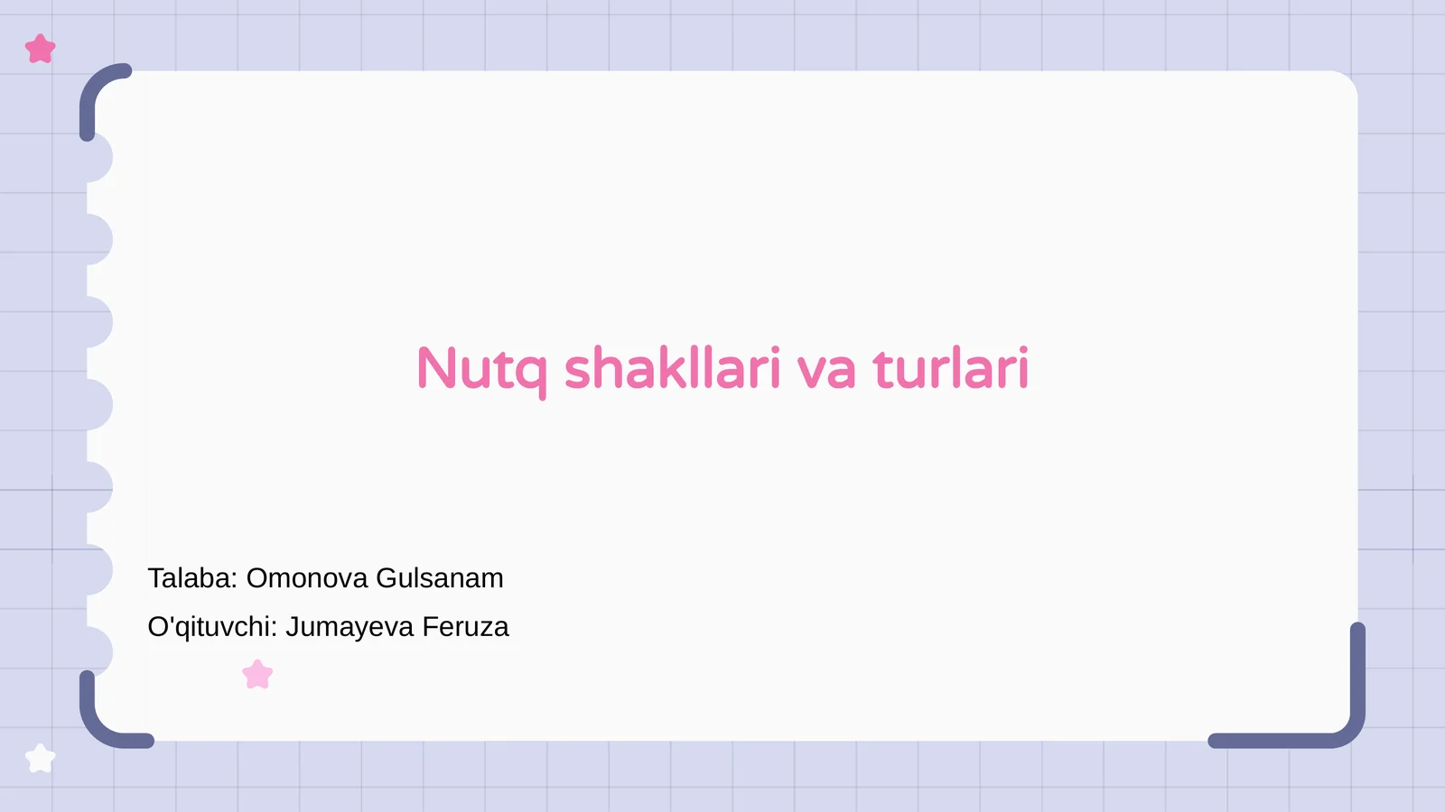 Nutq shakllari va turlari