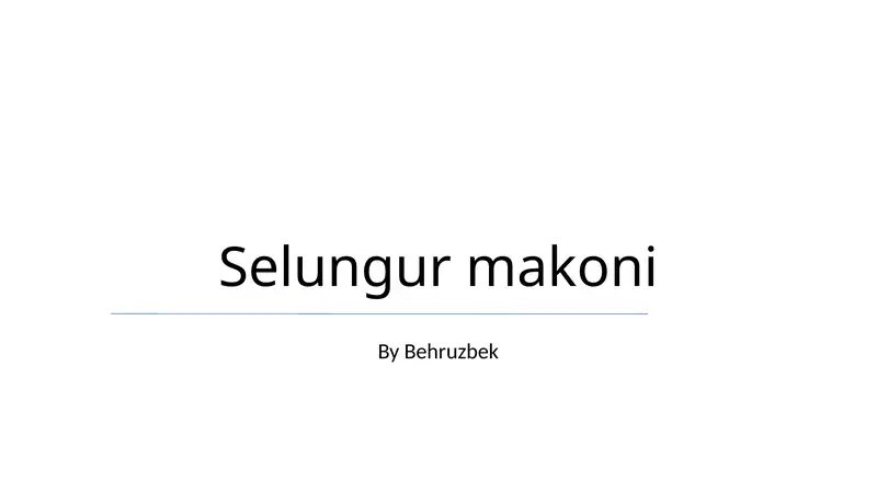 Selungur makoni