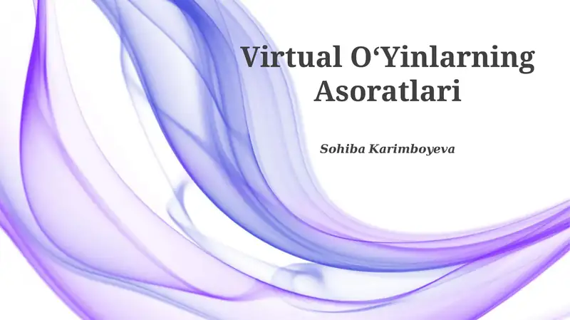 Virtual OʻYinlarning Asoratlari