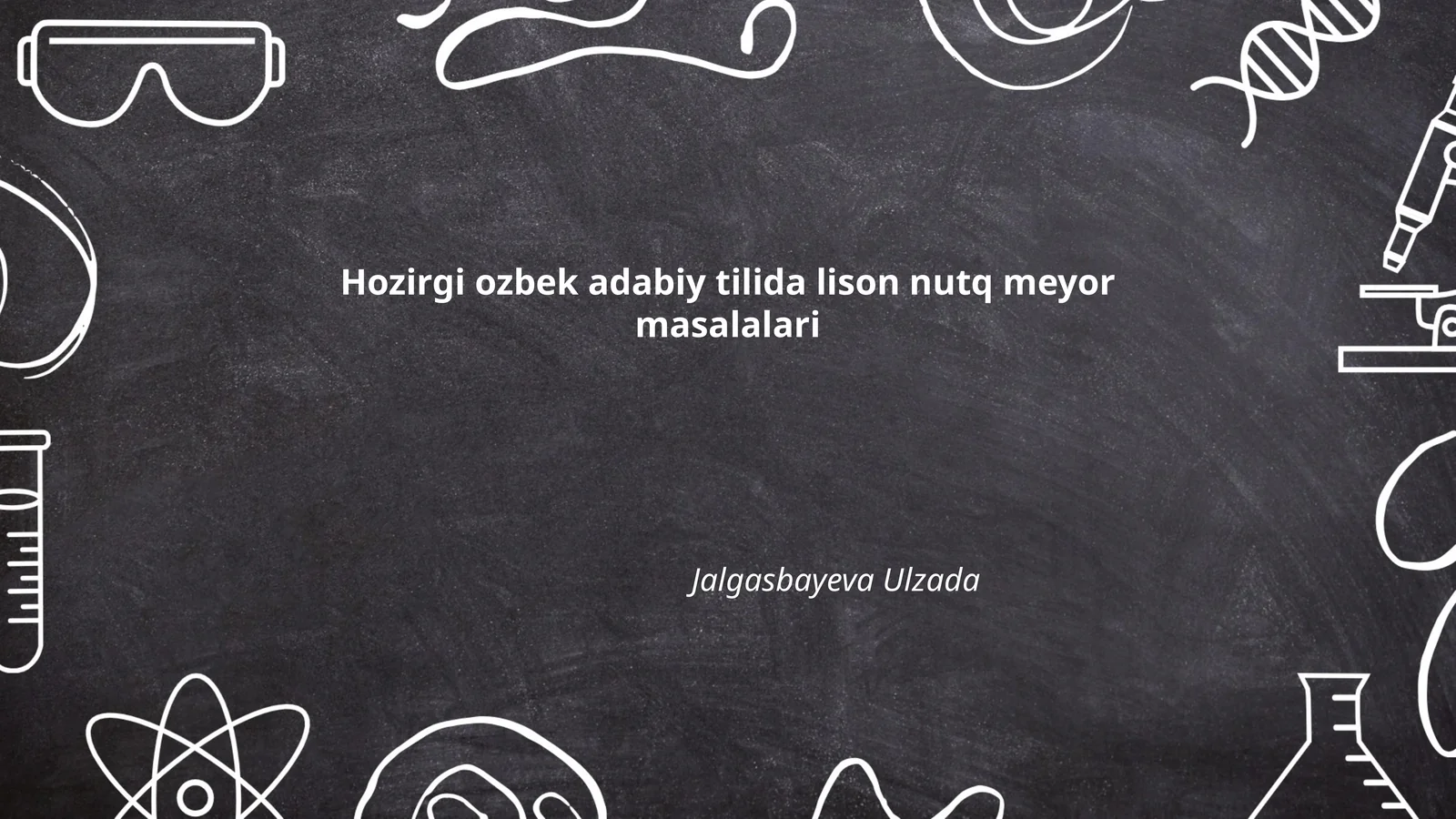 Hozirgi ozbek adabiy tilida lison nutq meyor masalalari