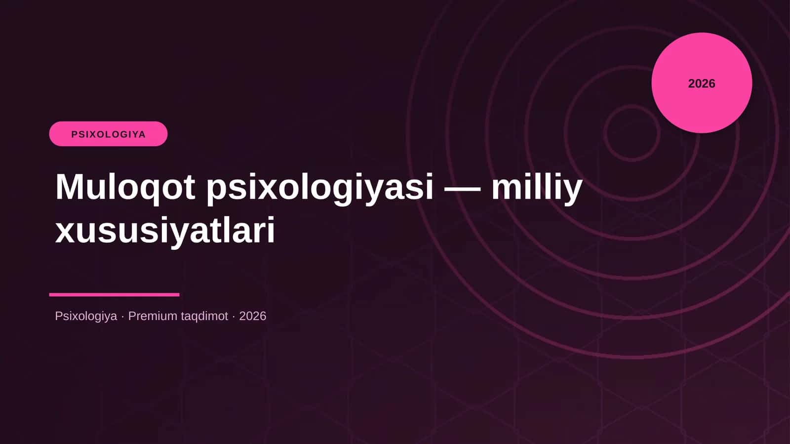 Muloqot psixologiyasi — milliy xususiyatlari