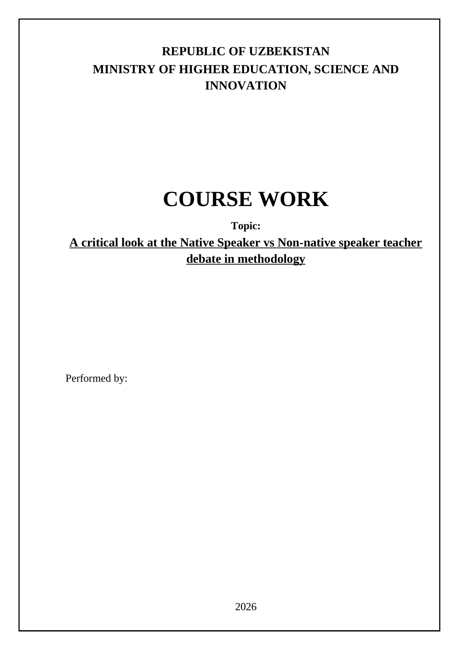 A critical look at the Native Speaker vs Non-native speaker teacher debate in methodology