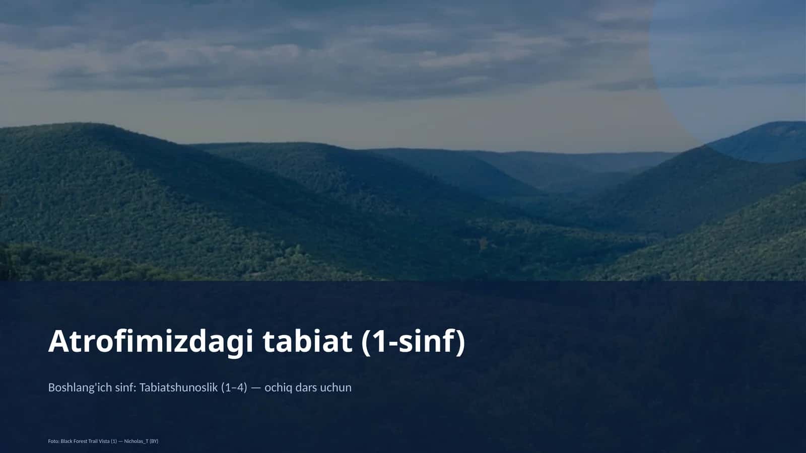 Atrofimizdagi tabiat (1-sinf)