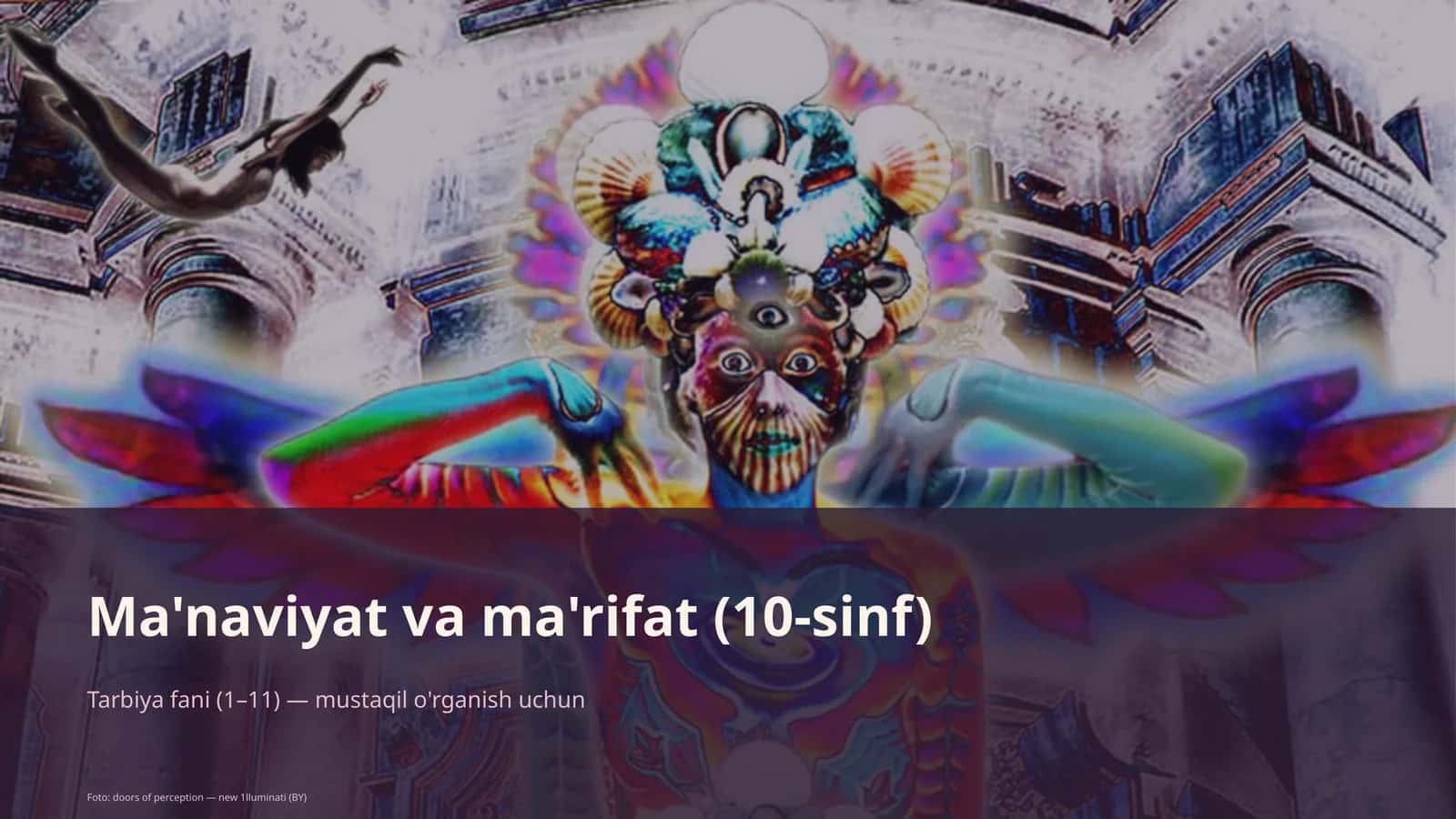 Ma'naviyat va ma'rifat (10-sinf)