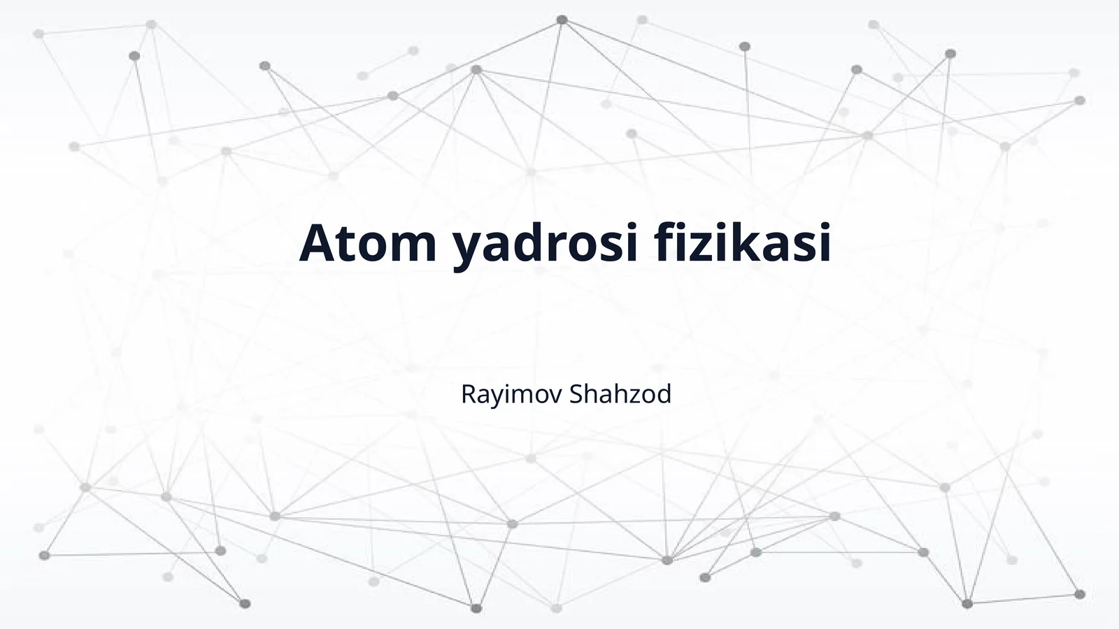 Atom yadrosi fizikasi