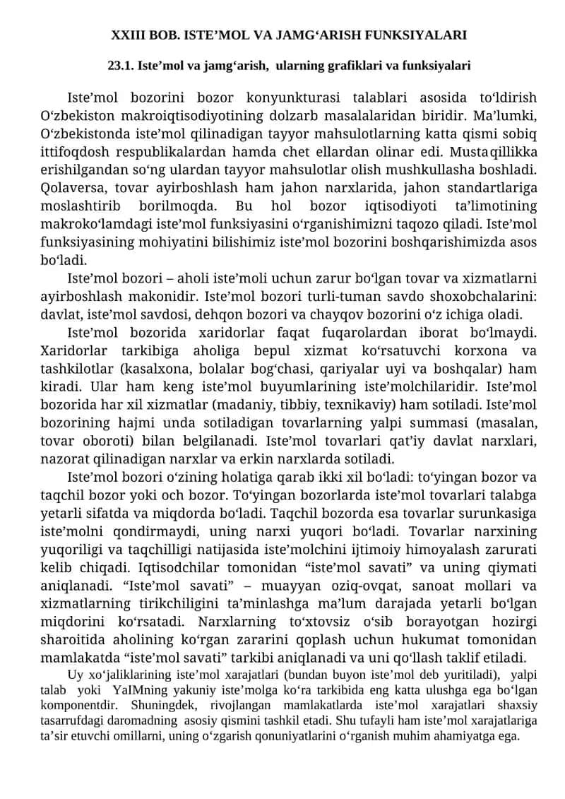 Iste’mol bozori
