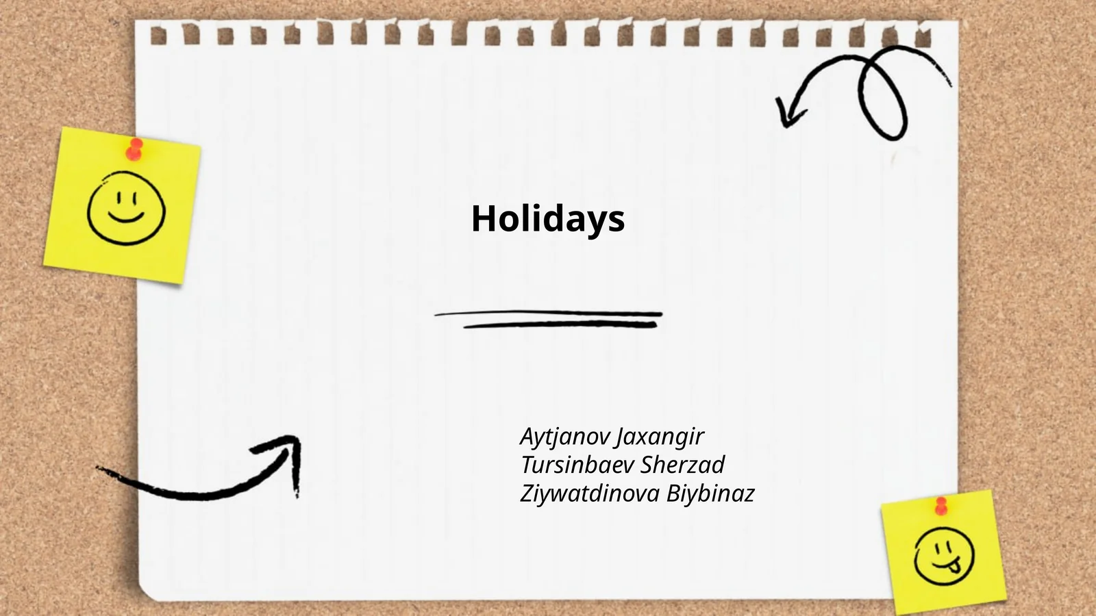 Holidays