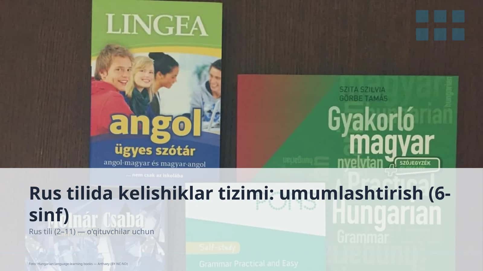 Rus tilida kelishiklar tizimi: umumlashtirish (6-sinf)
