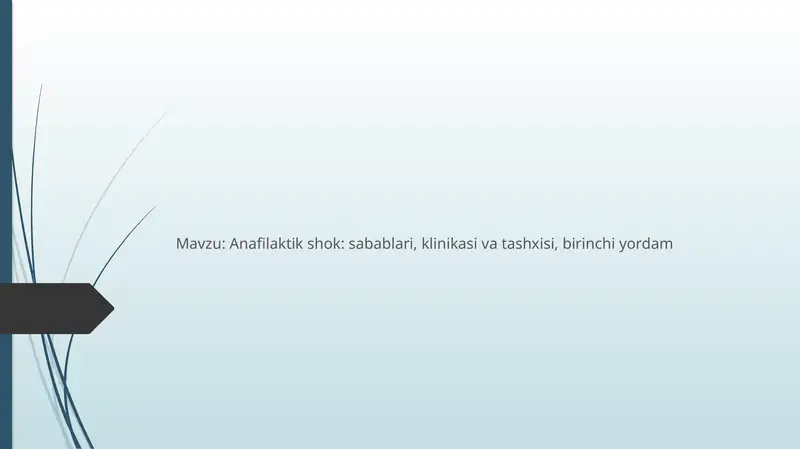 Anafilaktik shok