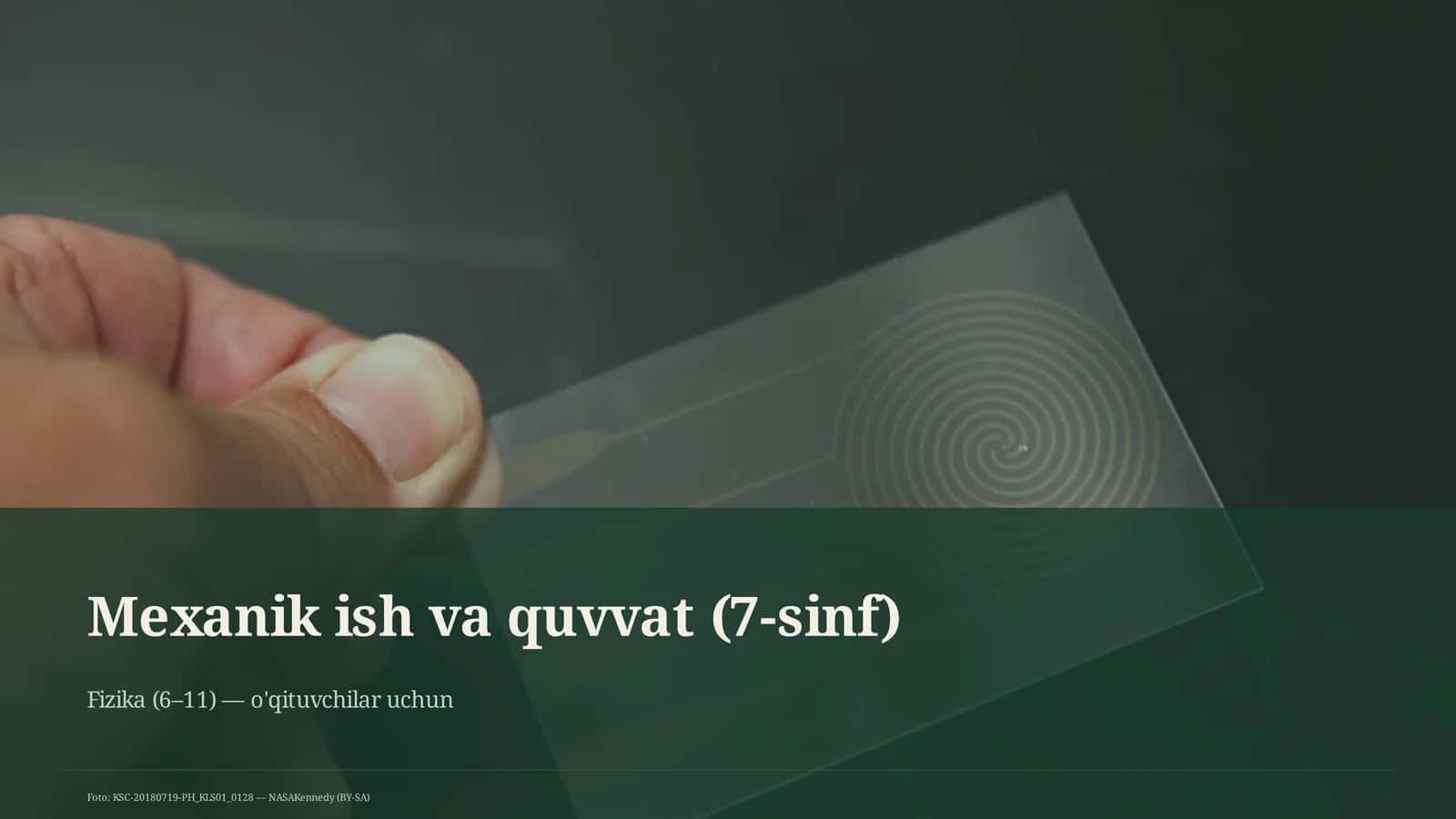 Mexanik ish va quvvat (7-sinf)