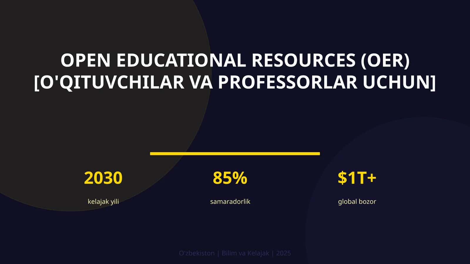 Open educational resources (O'QITUVCHILAR VA PROFESSORLAR UCHUN)