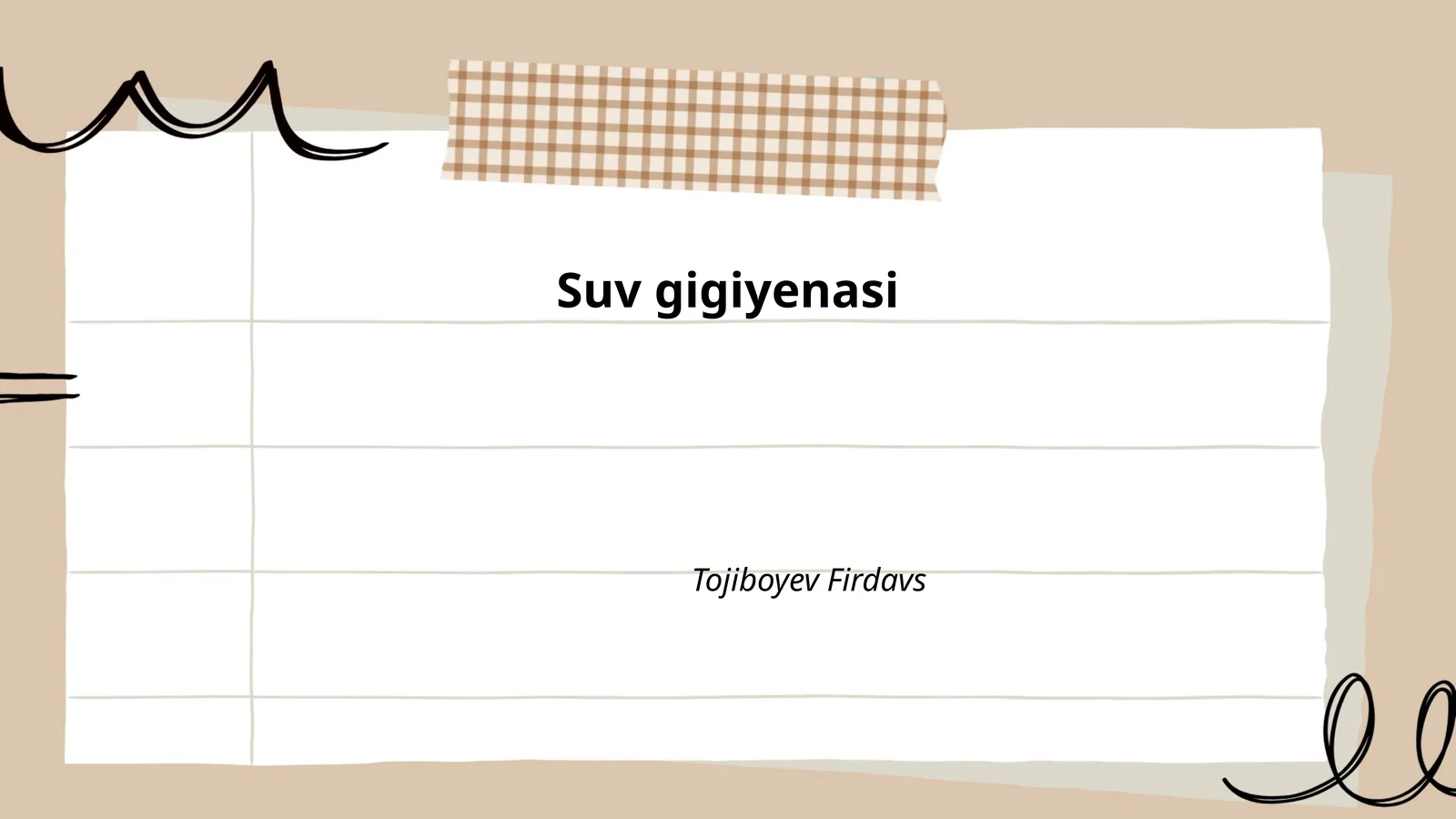 Suv gigiyenasi