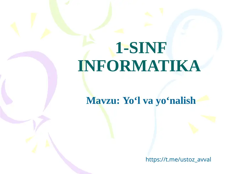 Yo‘lvayo‘nalish