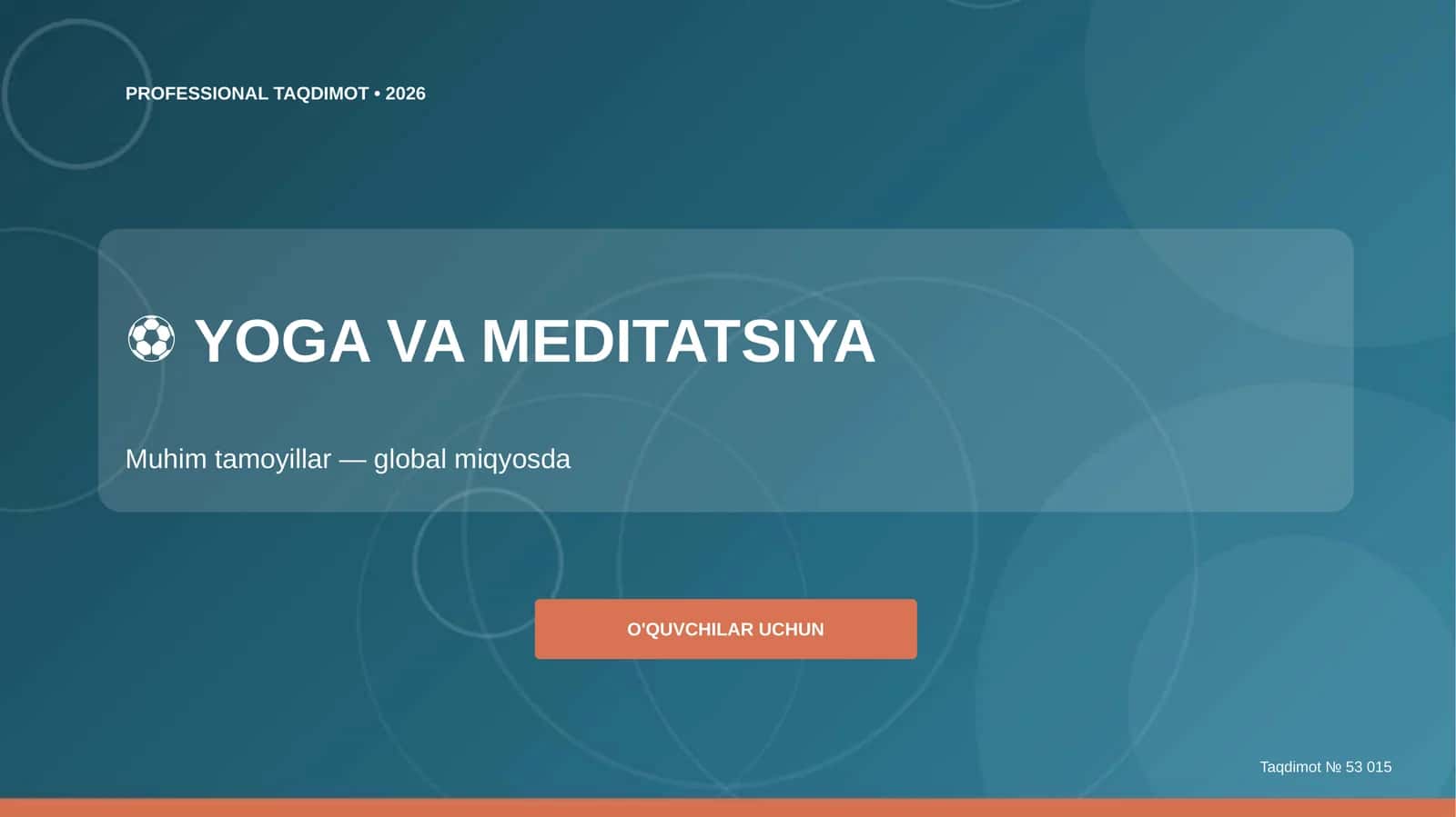 Yoga va meditatsiya: muhim tamoyillar (global miqyosda) [o'quvchilar uchun]