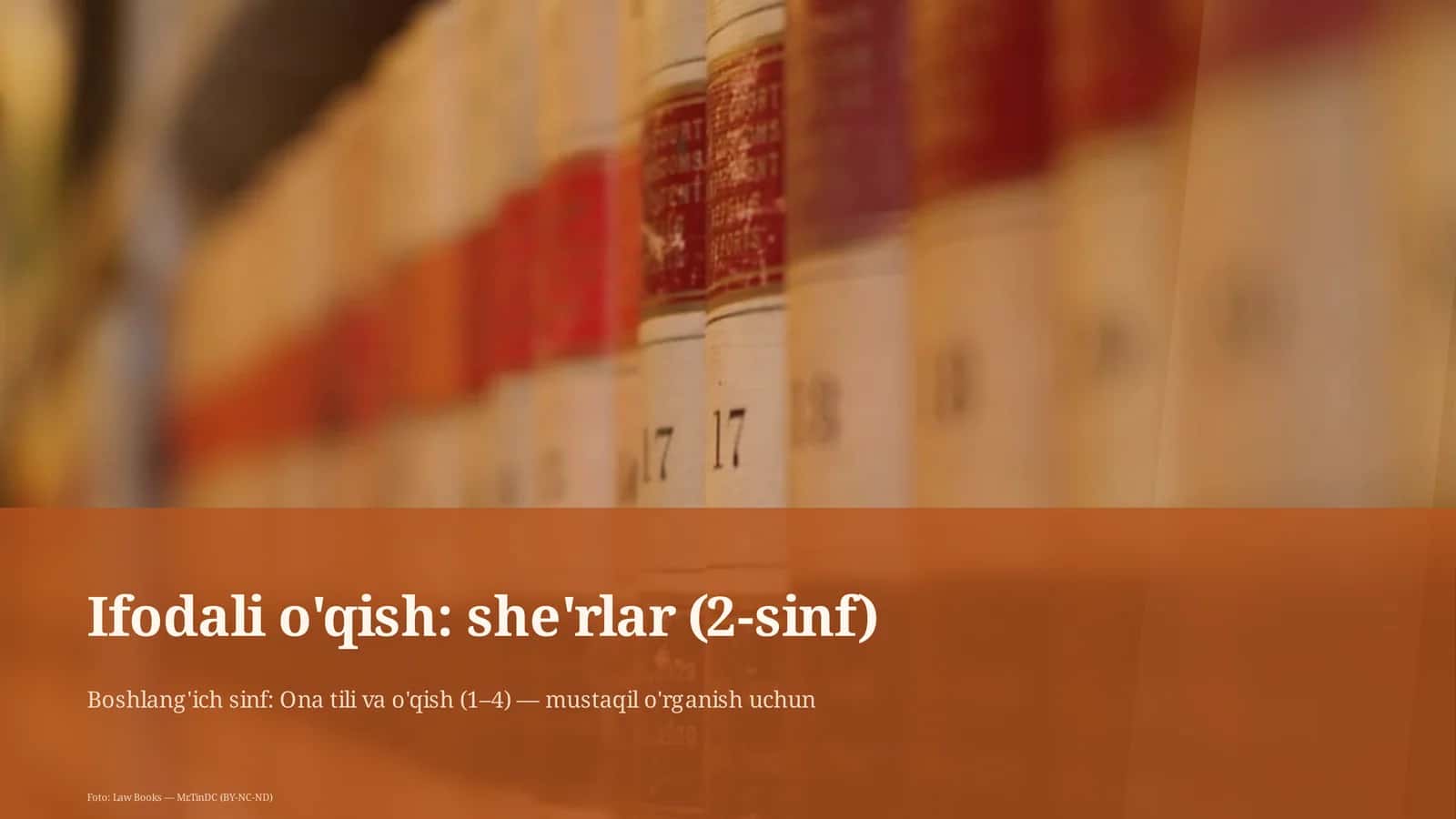 Ifodali o'qish: she'rlar (2-sinf)