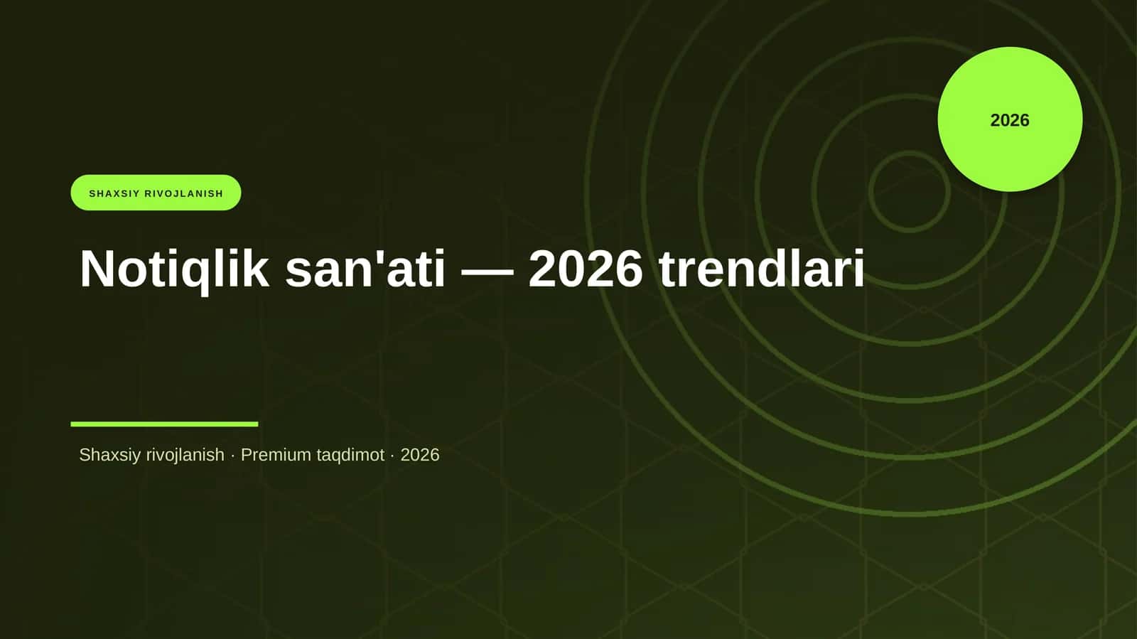 Notiqlik san'ati — 2026 trendlari