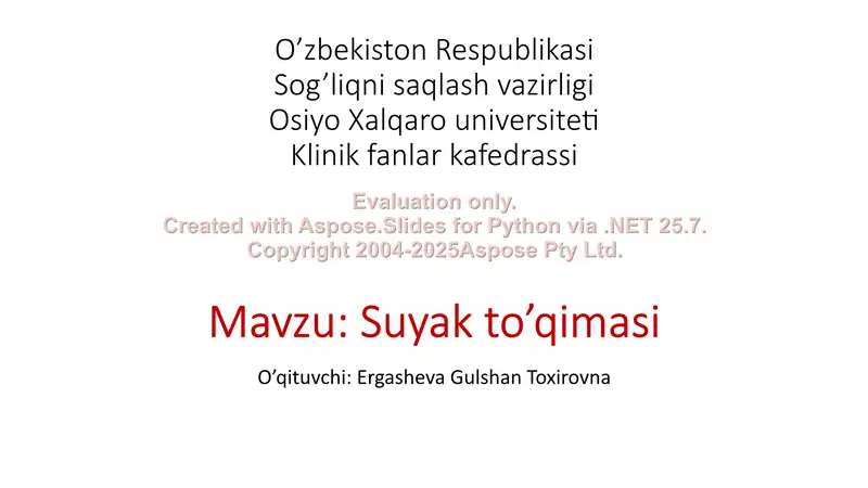 Suyak to’qimasi