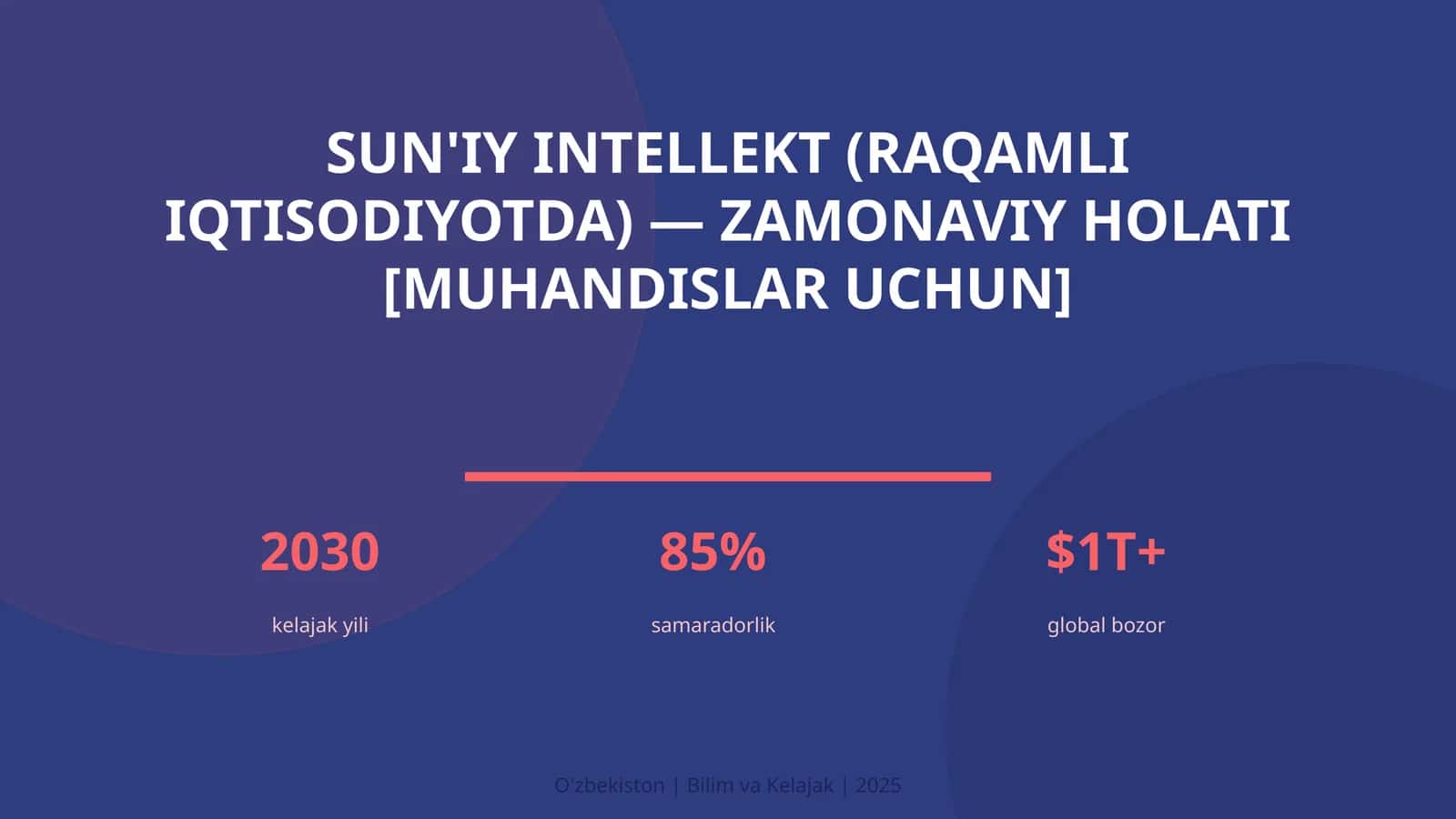Sun'iy intellekt (raqamli iqtisodiyotda) — zamonaviy holati [muhandislar uchun]