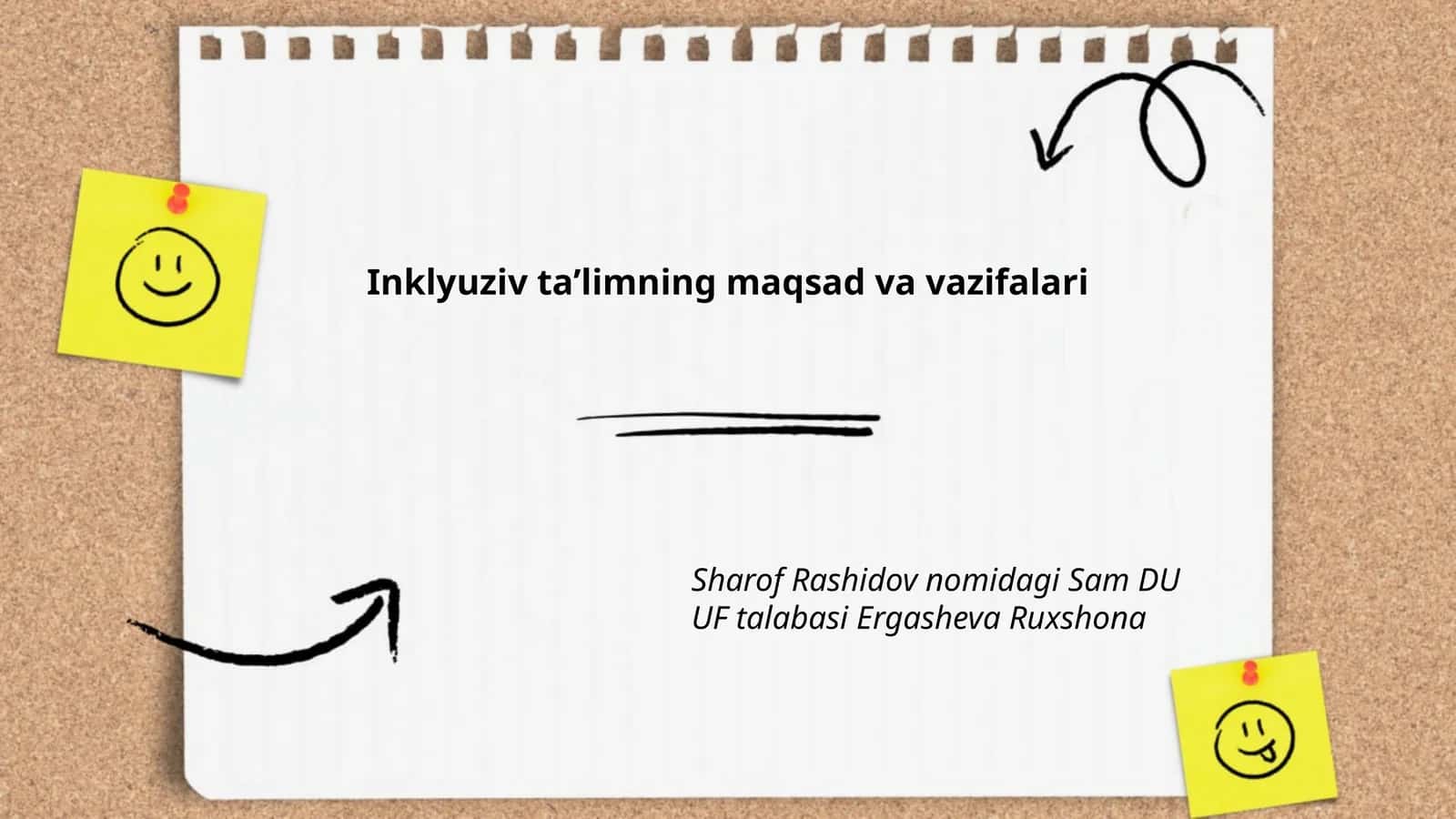 Inklyuziv ta’limning maqsad va vazifalari