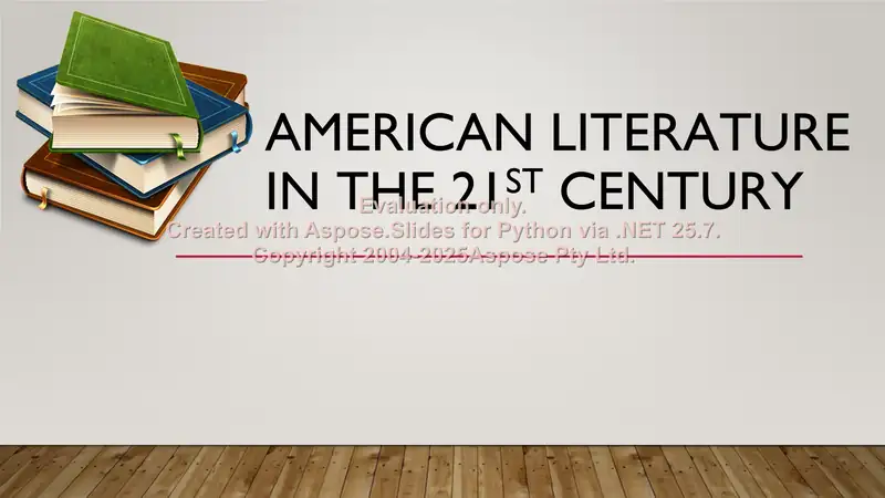 American literature in the 21st century