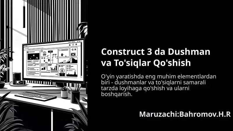 Construct-3-da-Dushman-va-Tosiqlar-Qoshish