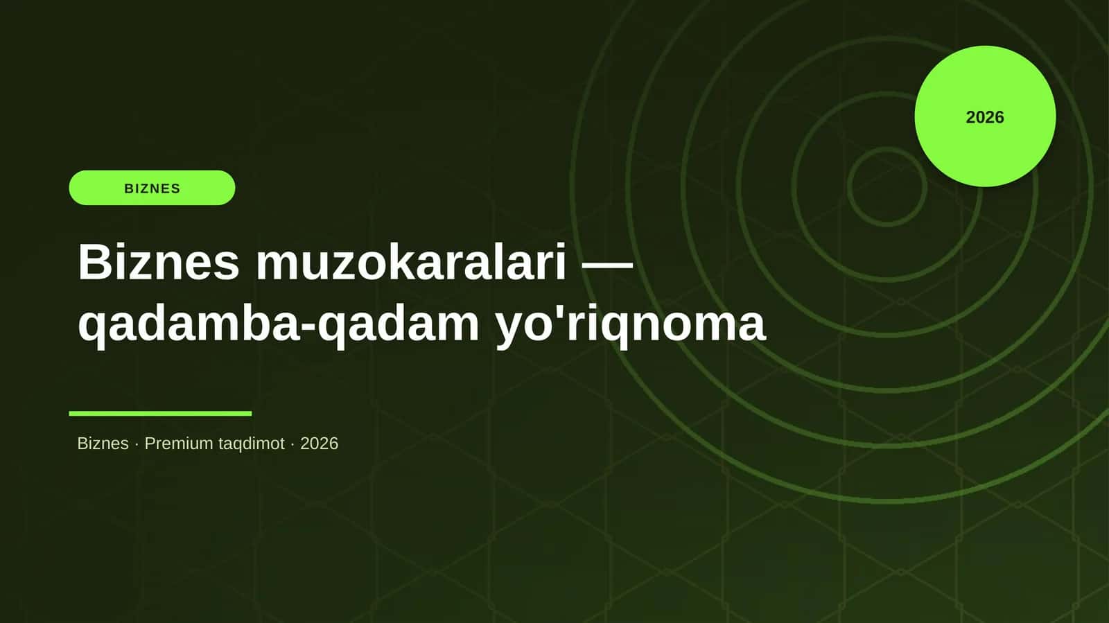 Biznes muzokaralari — qadamba-qadam yo'riqnoma