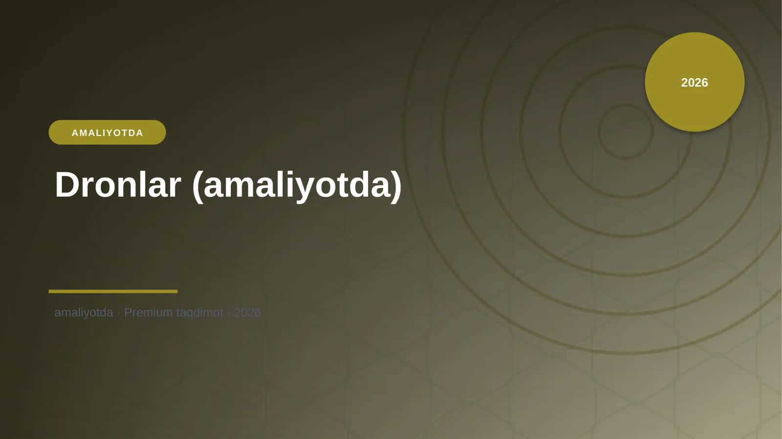 Dronlar (amaliyotda)