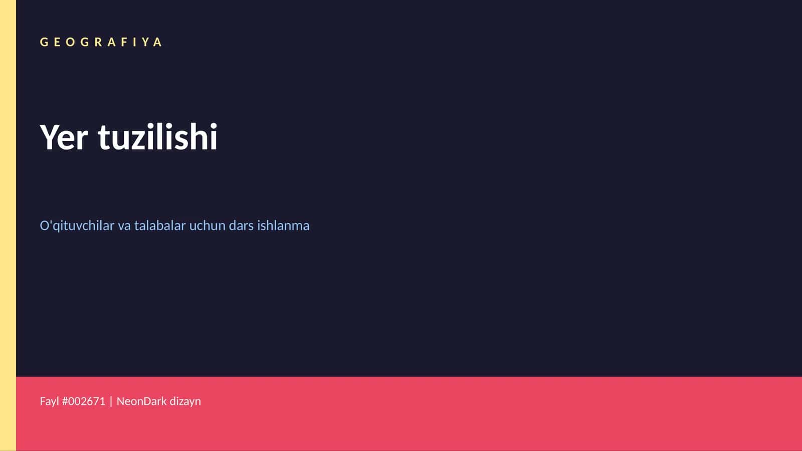 Yer tuzilishi