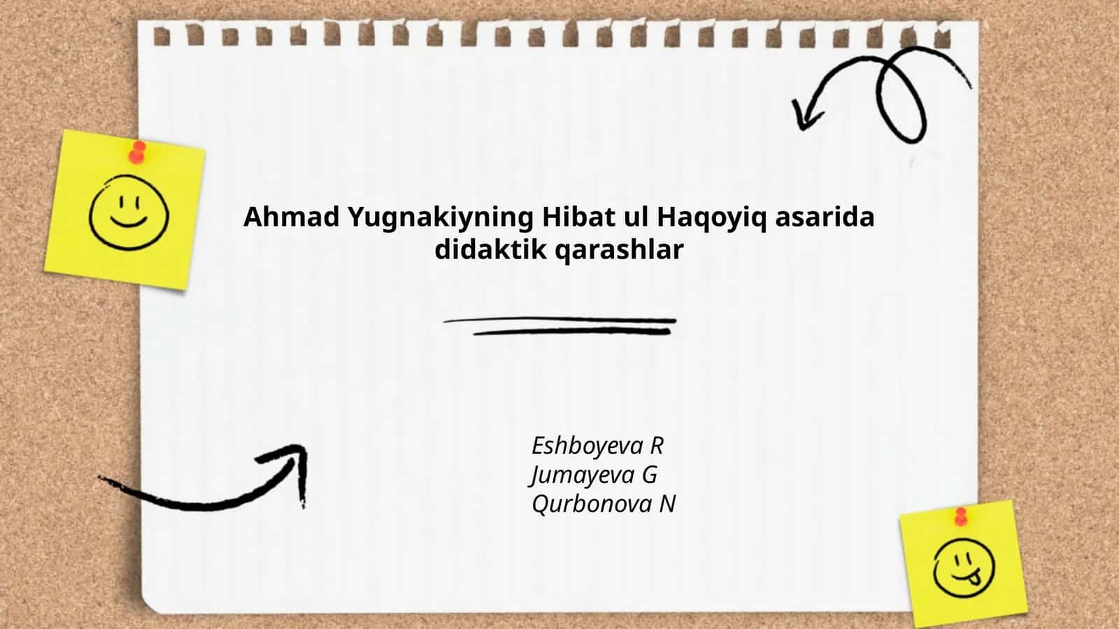 Ahmad Yugnakiyning Hibat ul Haqoyiq asarida didaktik qarashlar