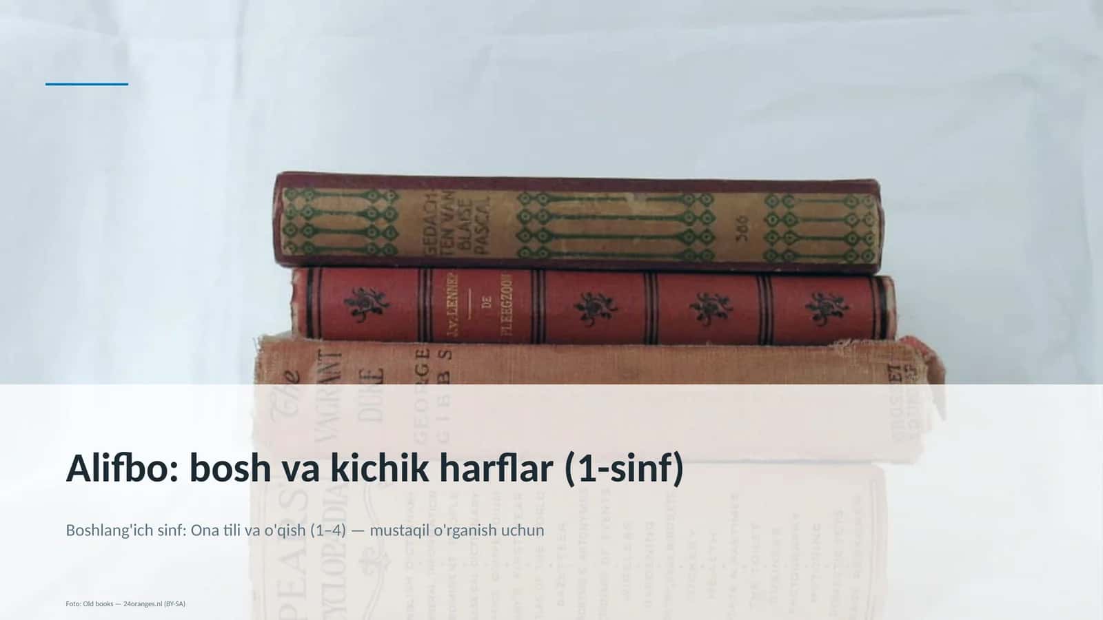 Alifbo: bosh va kichik harflar (1-sinf)