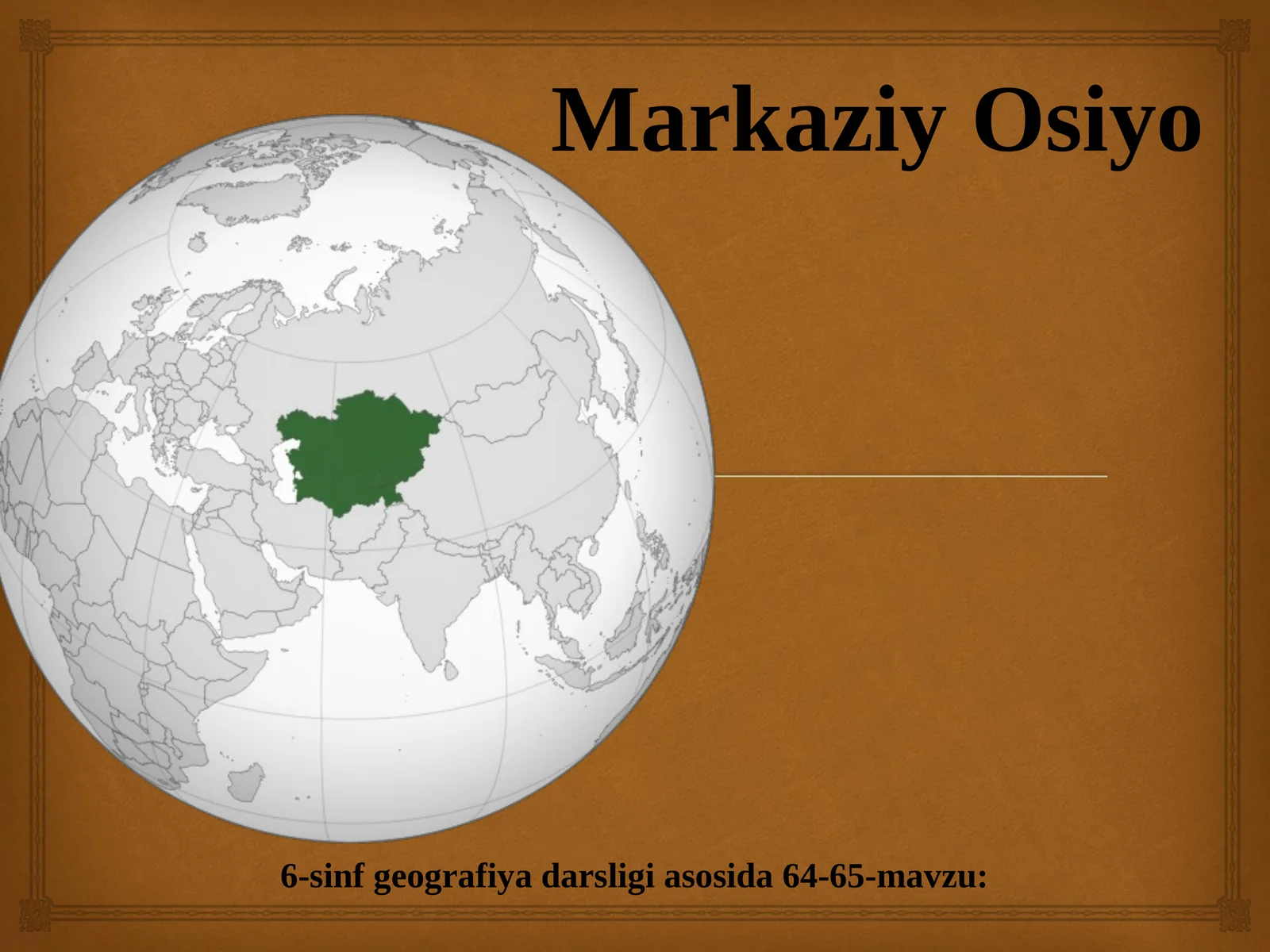 Markaziy Osiyo