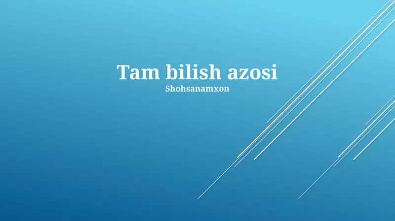 Oltin a'zolikni yangilash