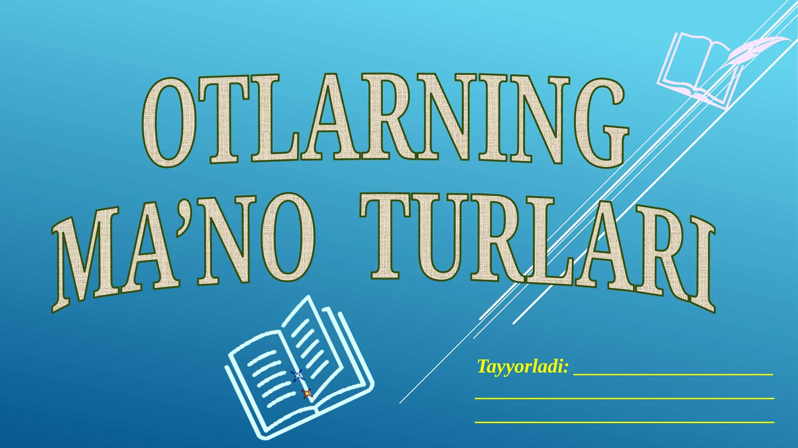 3-sinf ona tili Otlarning ma’no turlari