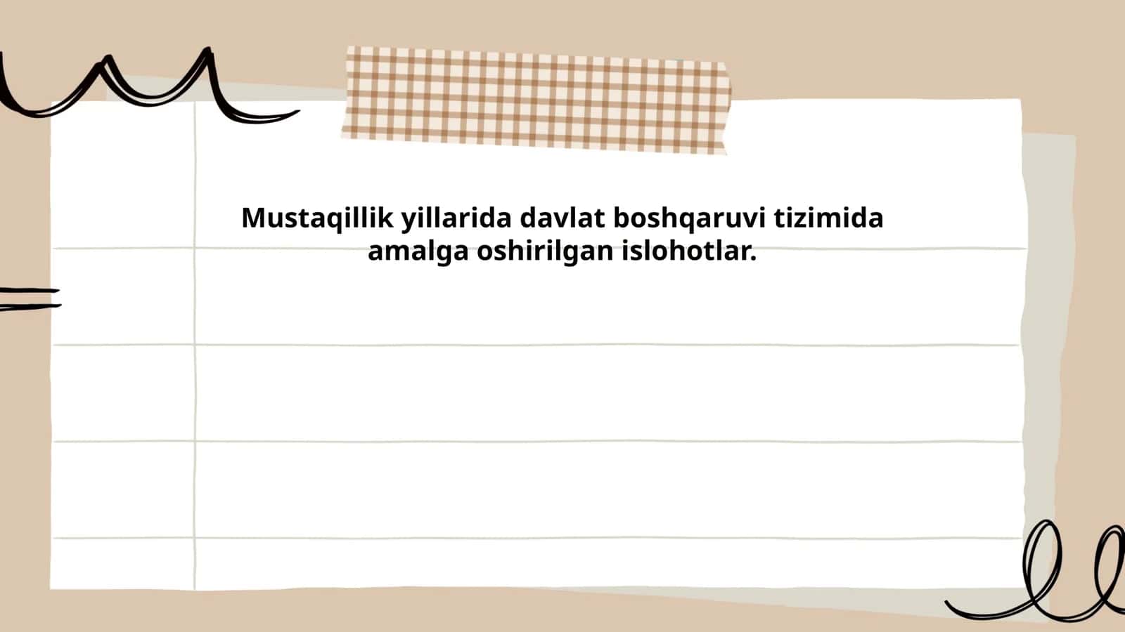 Mustaqillik yillarida davlat boshqaruvi tizimida amalga oshirilgan islohotlar