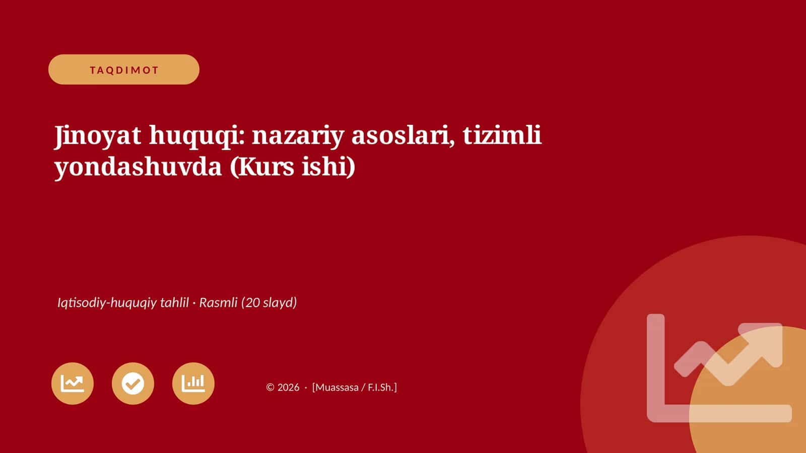 Jinoyat huquqi: nazariy asoslari, tizimli yondashuvda (Kurs ishi)