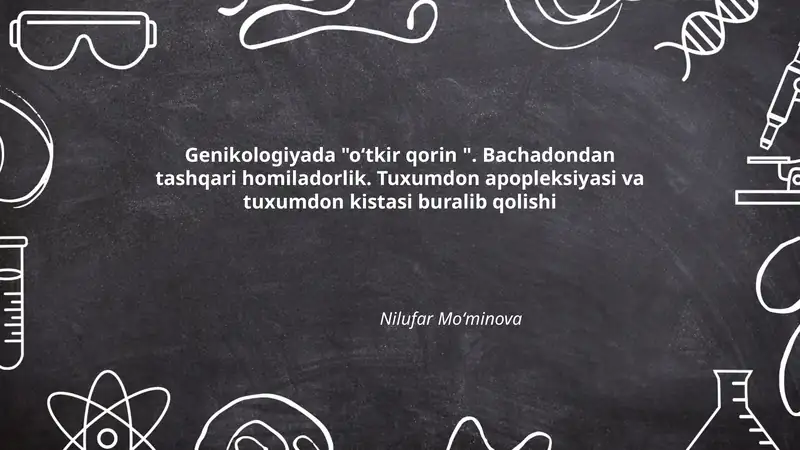 Oʻtkir qorin (ginekologik): taʼrif va umumiy etiologiya
